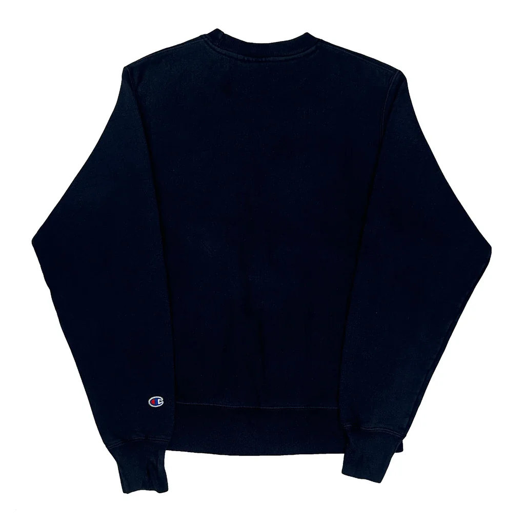 Reverse Weave Champion College Sweatshirt - Small Black Cotton - Image 2