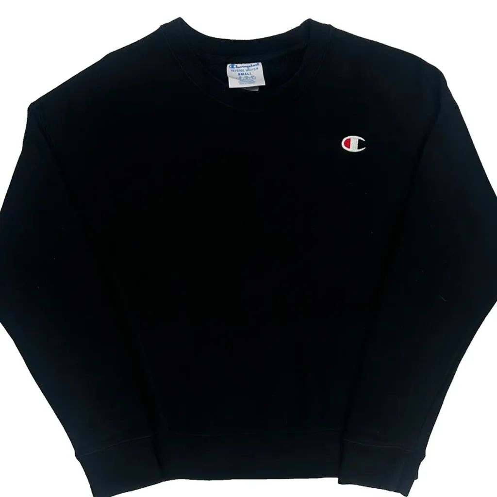 Reverse Weave Champion Sweatshirt - Small Black Cotton Blend - Image 5