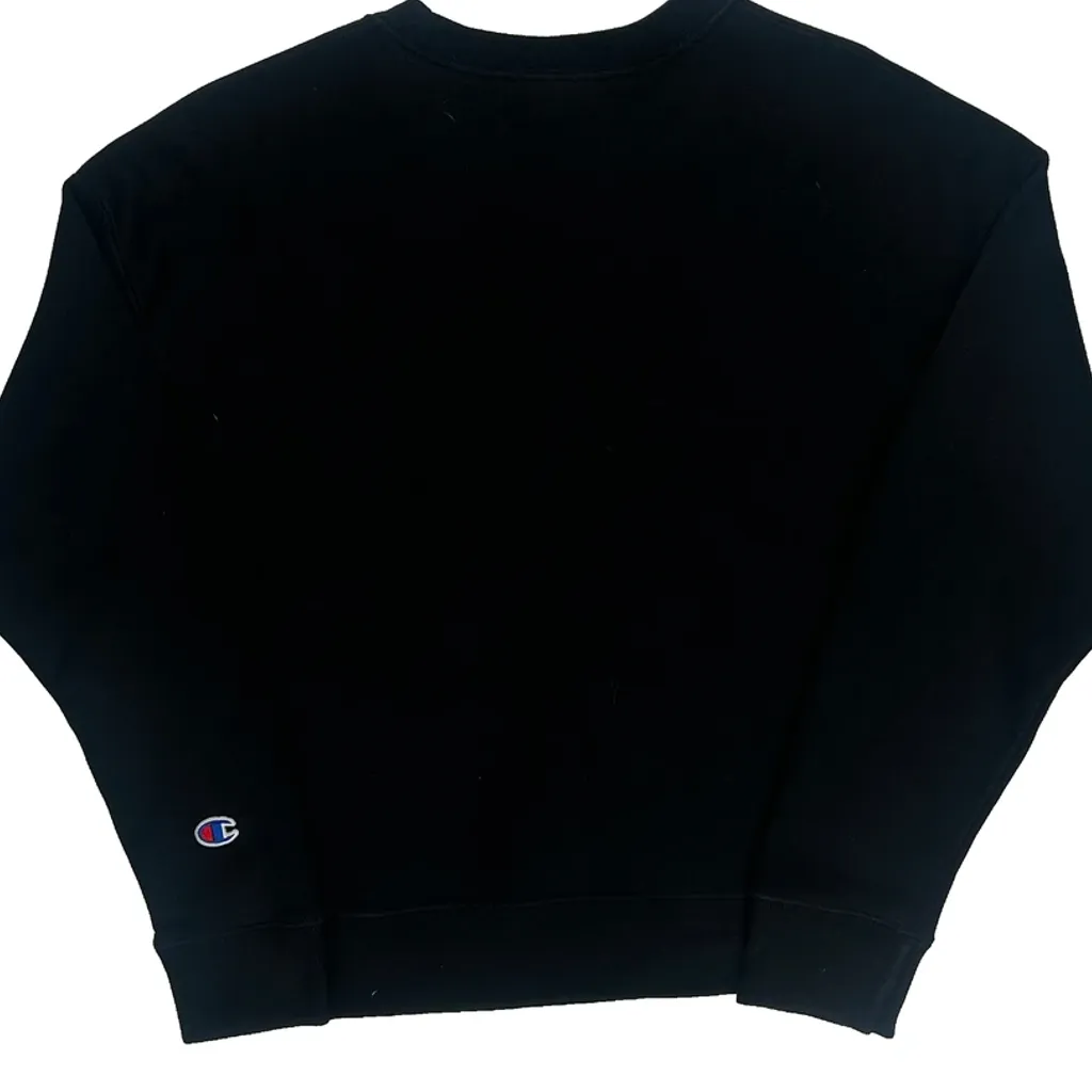 Reverse Weave Champion Sweatshirt - Small Black Cotton Blend - Image 6