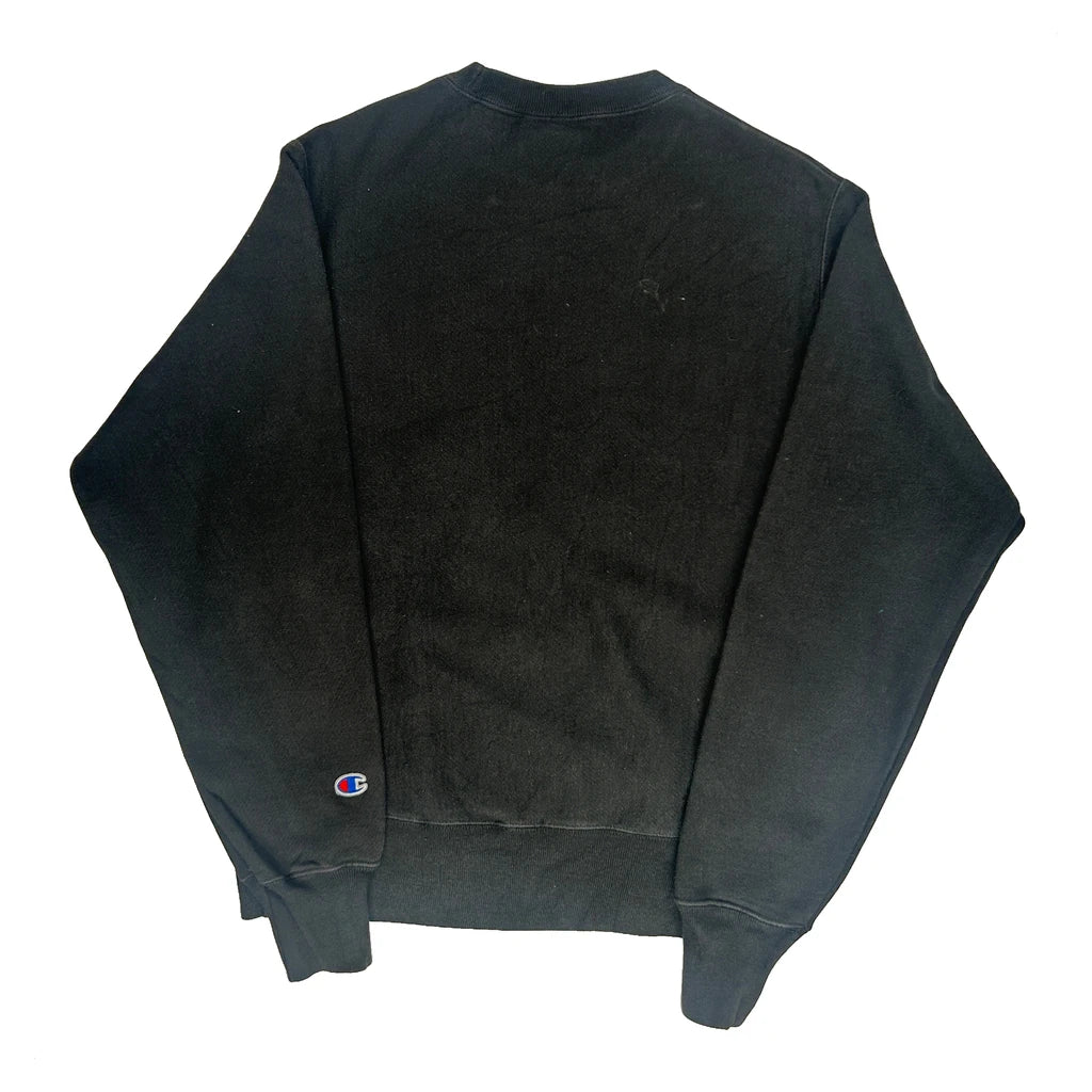 Reverse Weave Champion Sweatshirt - Small Black Cotton - Image 2