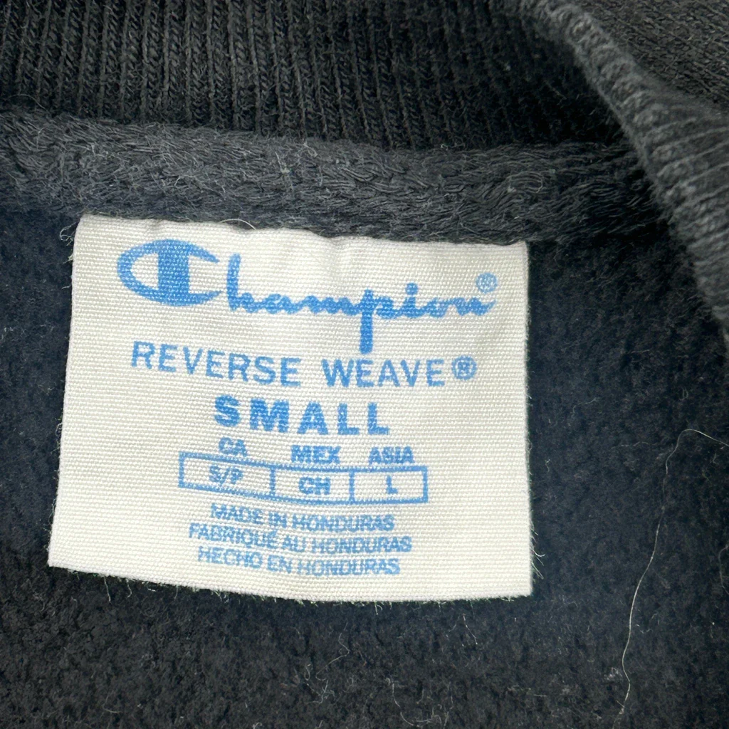 Reverse Weave Champion Sweatshirt - Small Black Cotton - Image 3