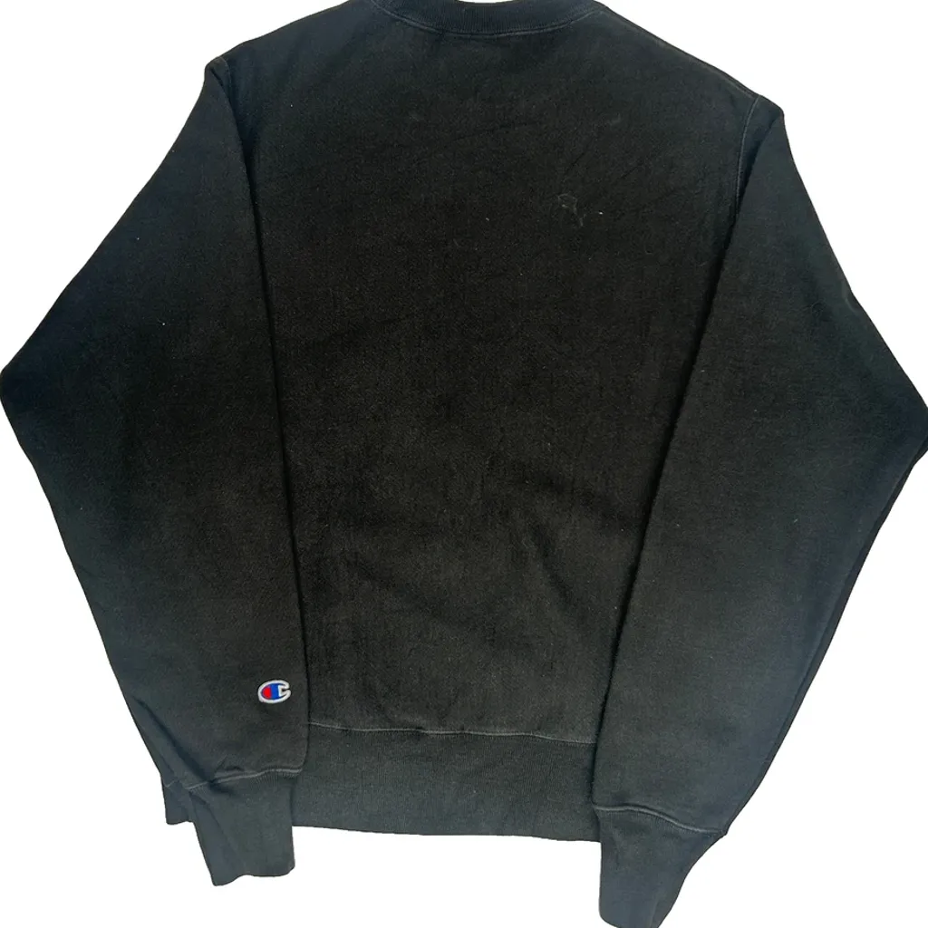 Reverse Weave Champion Sweatshirt - Small Black Cotton - Image 6