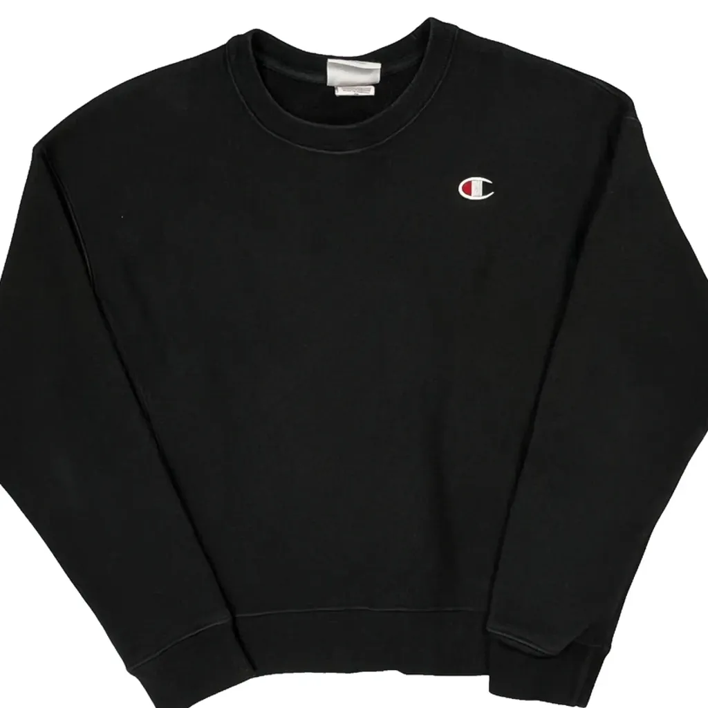 Reverse Weave Champion Sweatshirt - Small Black Cotton - Image 5