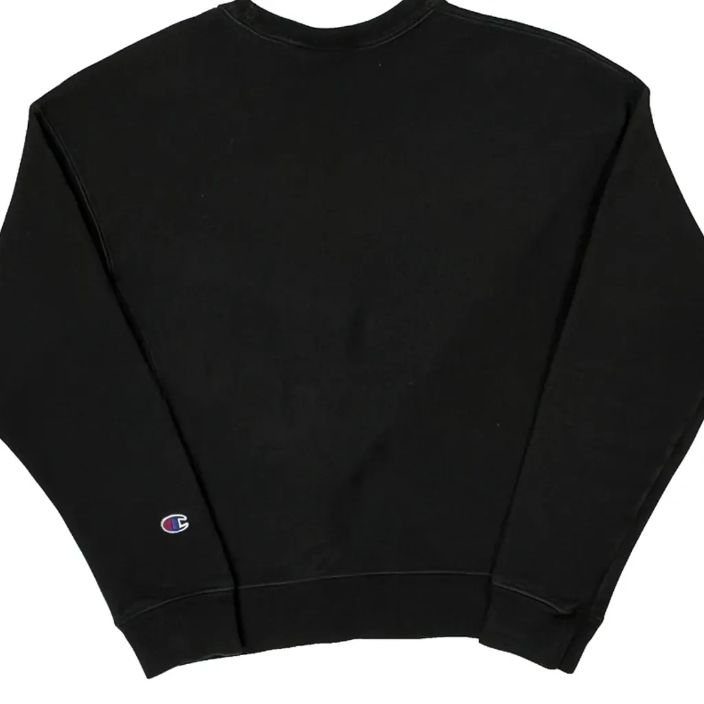 Reverse Weave Champion Sweatshirt - Small Black Cotton - Image 7