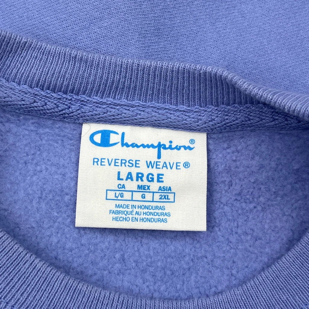 Reverse Weave Champion Sweatshirt - Large Blue Cotton - Image 3