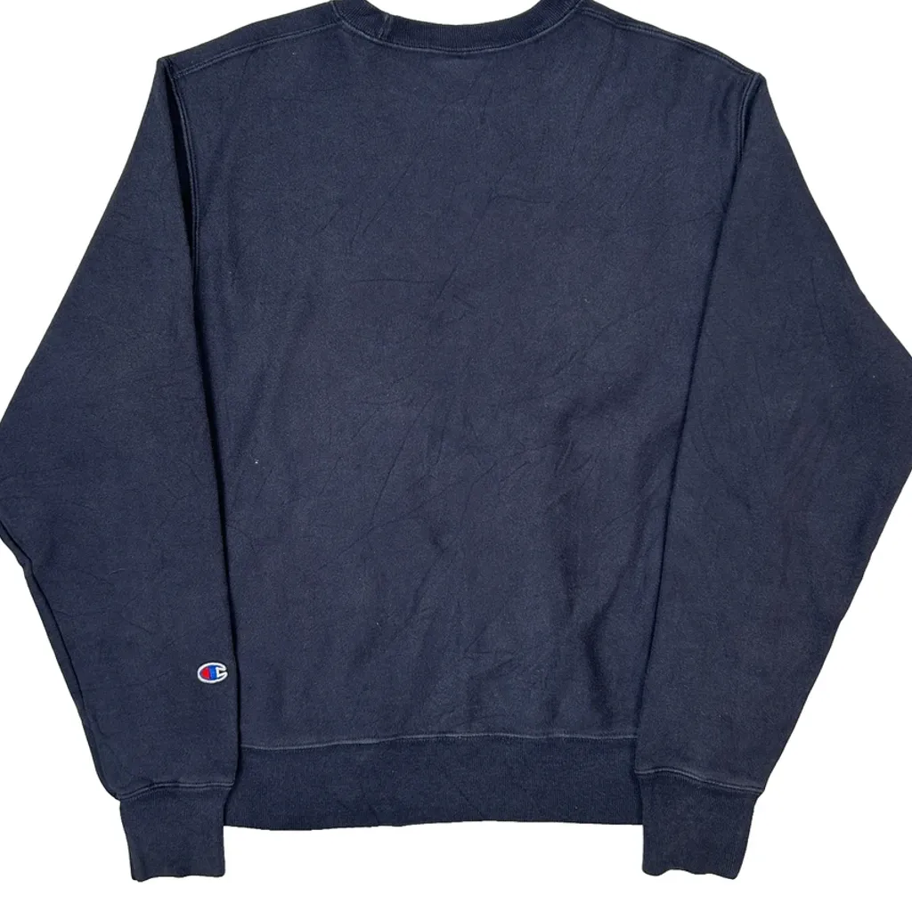 Reverse Weave Champion Sweatshirt - Medium Blue Cotton - Image 6