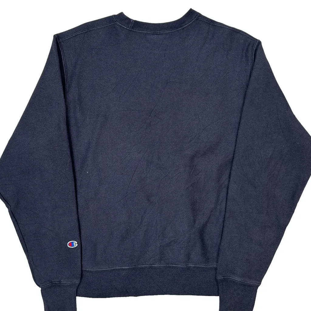 Reverse Weave Champion Sweatshirt - Medium Blue Cotton - Image 7