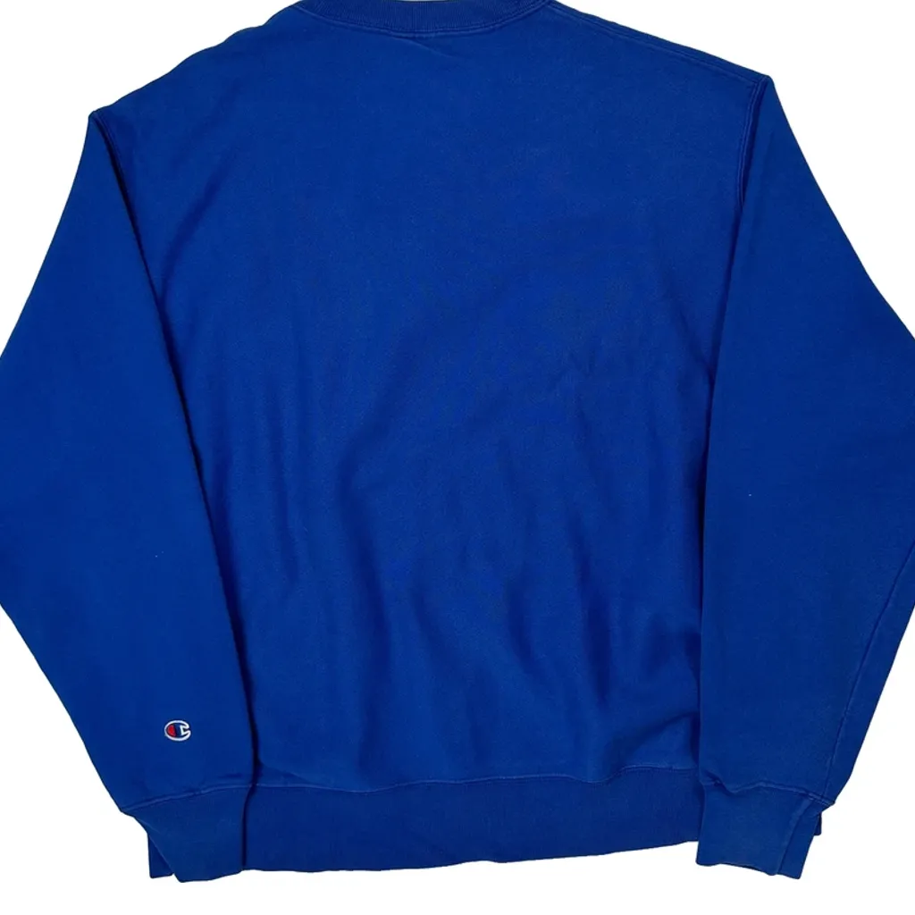 Reverse Weave Champion Sweatshirt - XL Blue Cotton Blend - Image 6