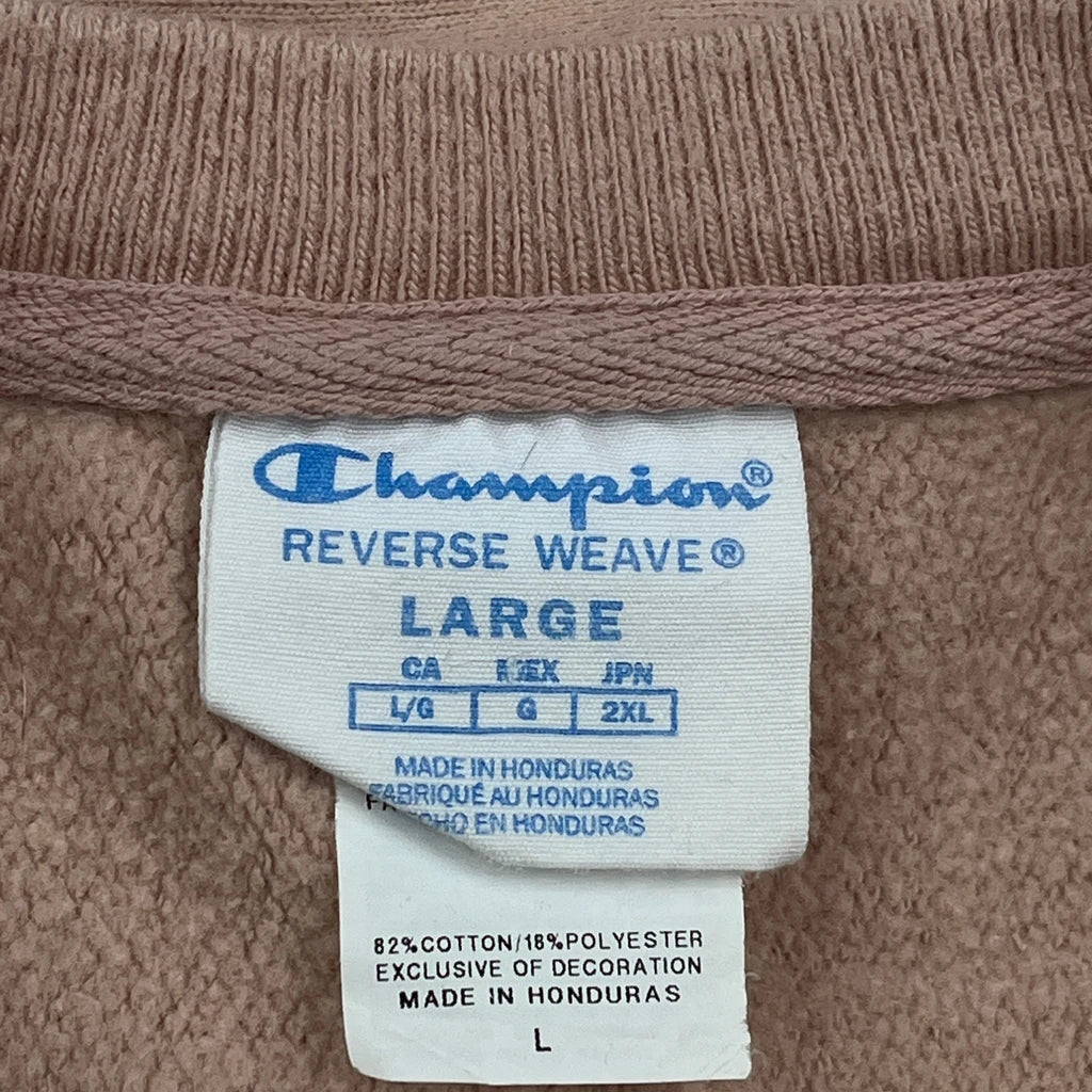 Reverse Weave Champion Sweatshirt - Large Brown Cotton Blend - Image 3