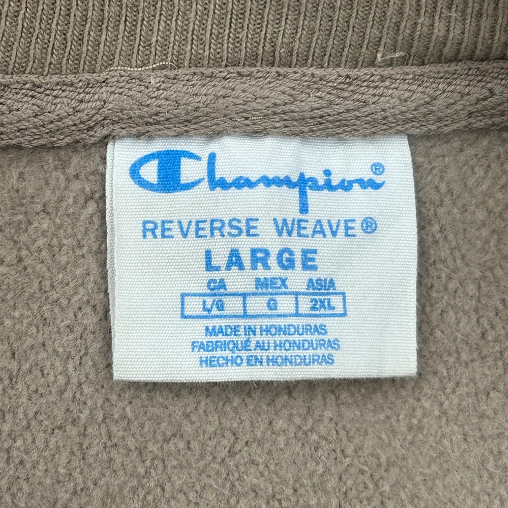 Reverse Weave Champion Sweatshirt - Large Brown Cotton - Image 3