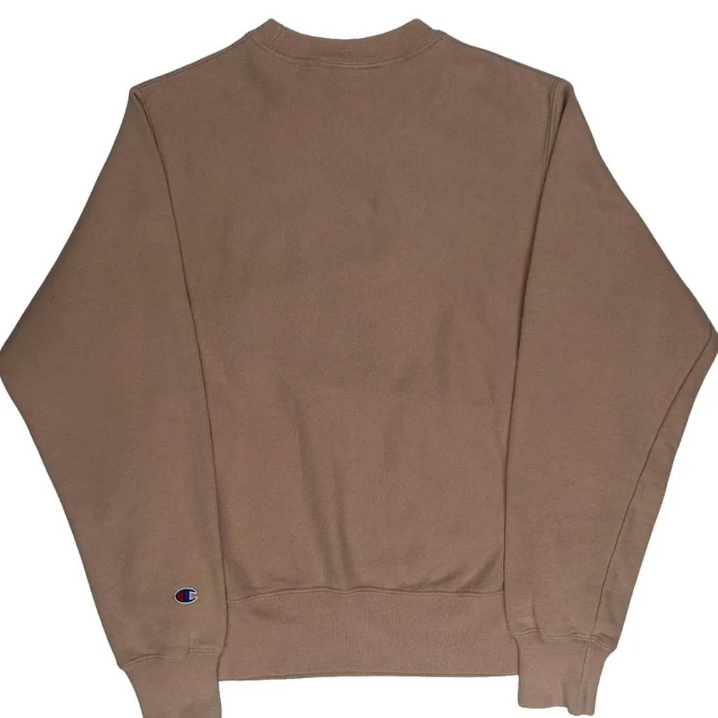 Reverse Weave Champion Sweatshirt - Small Brown Cotton Blend - Image 7