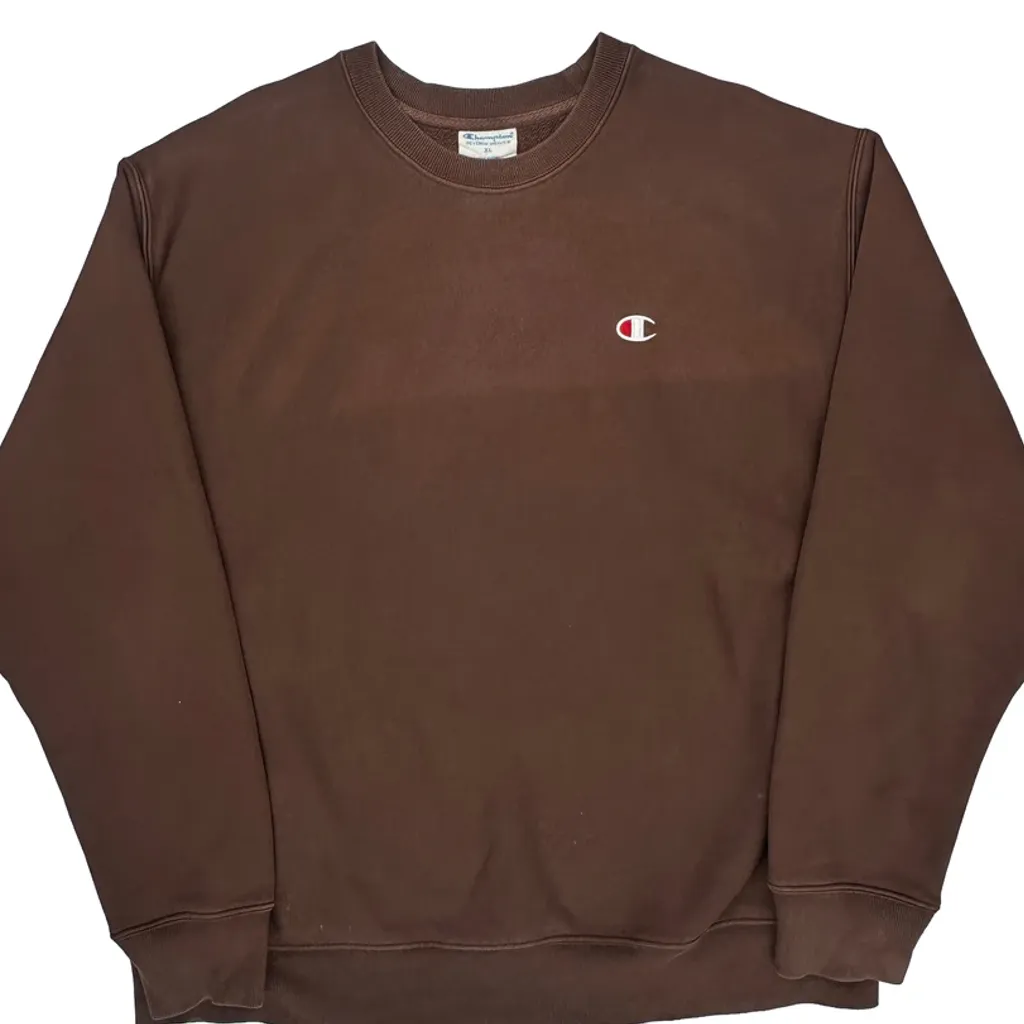 Reverse Weave Champion Sweatshirt - XL Brown Cotton Blend - Image 4