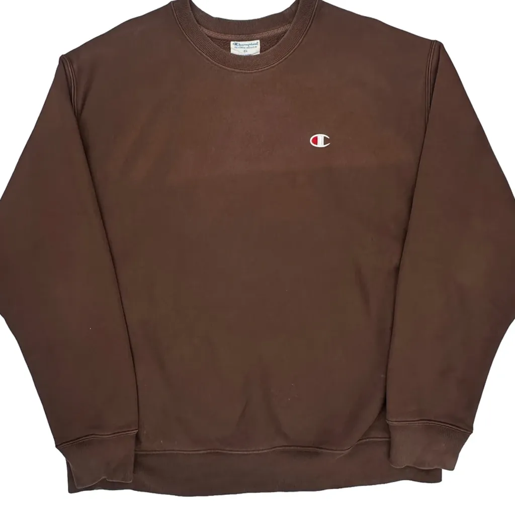 Reverse Weave Champion Sweatshirt - XL Brown Cotton Blend - Image 5