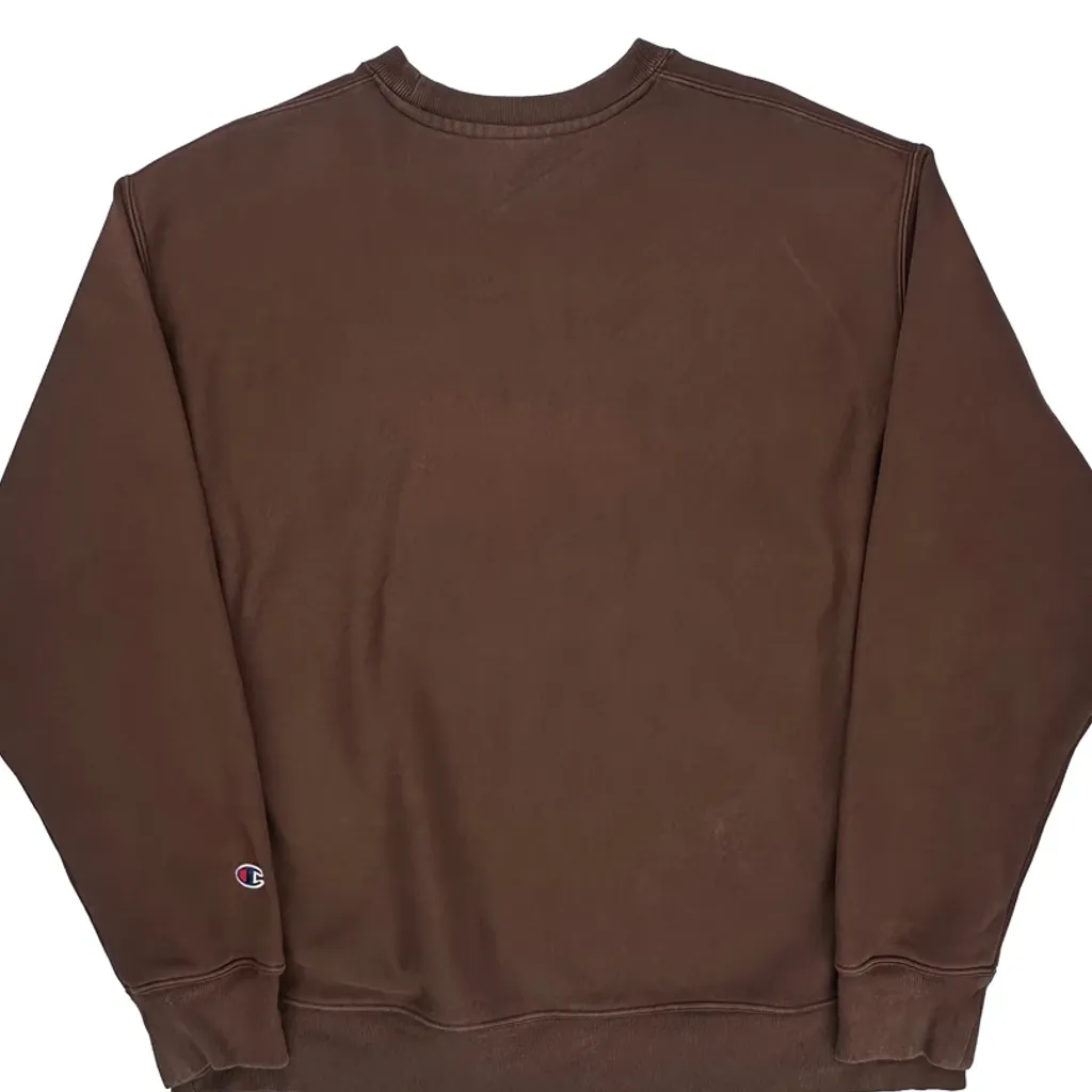 Reverse Weave Champion Sweatshirt - XL Brown Cotton Blend - Image 6