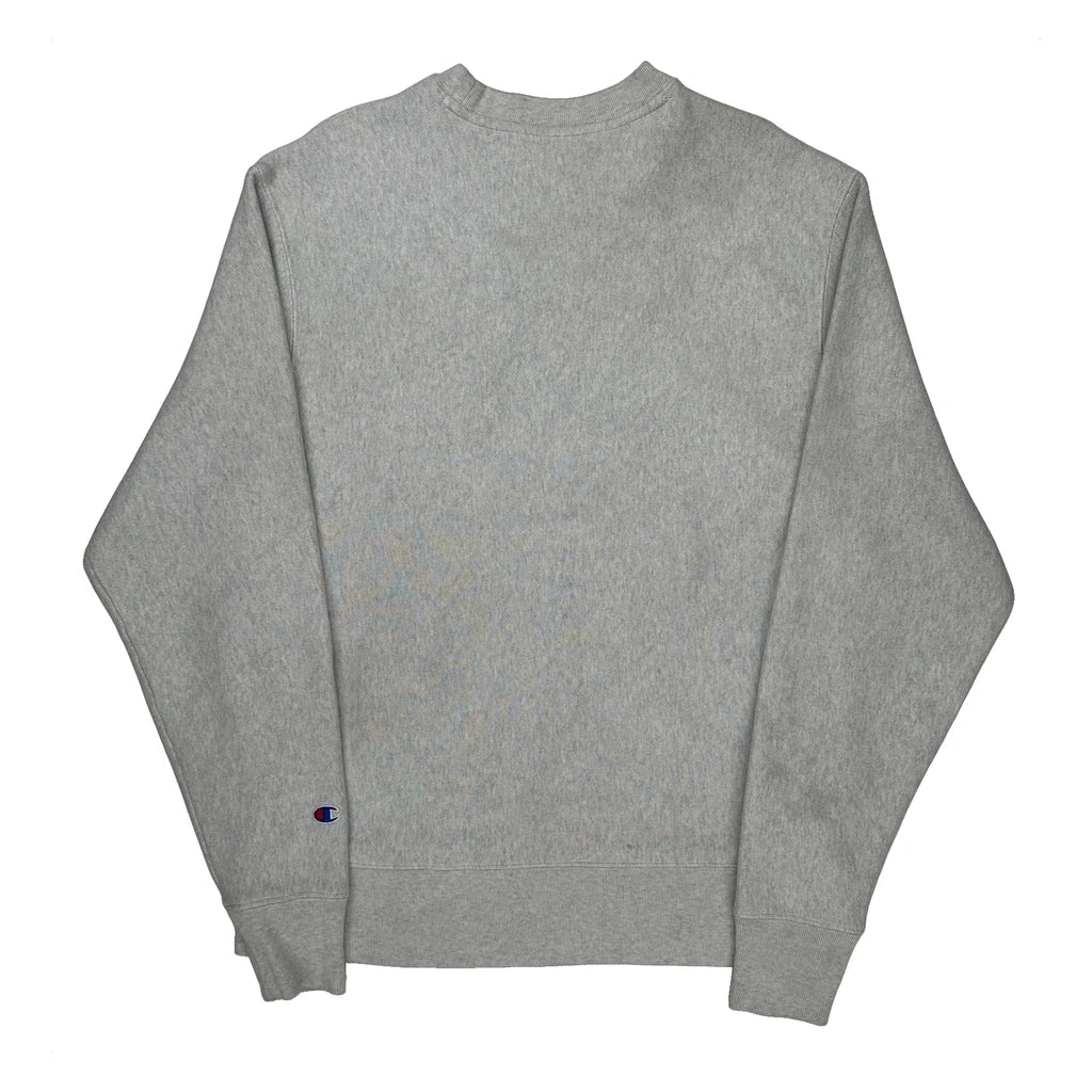 Reverse Weave Champion Sweatshirt - Large Gray Cotton - Image 2