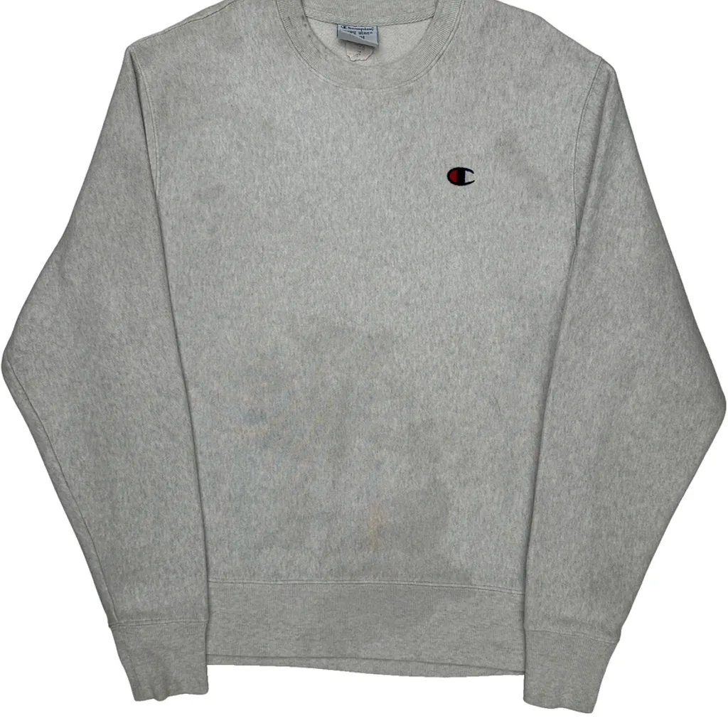 Reverse Weave Champion Sweatshirt - Large Gray Cotton - Image 5