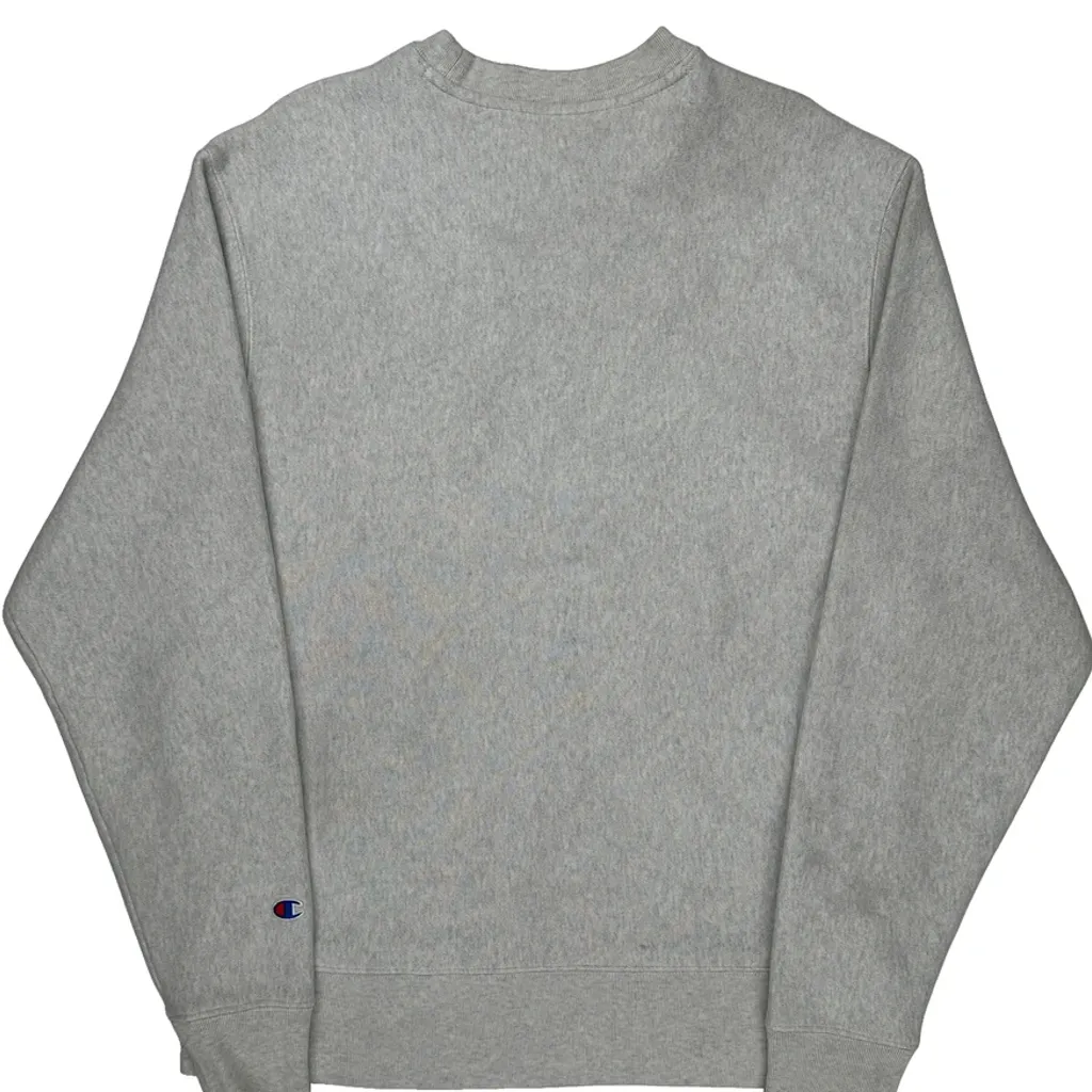 Reverse Weave Champion Sweatshirt - Large Gray Cotton - Image 6