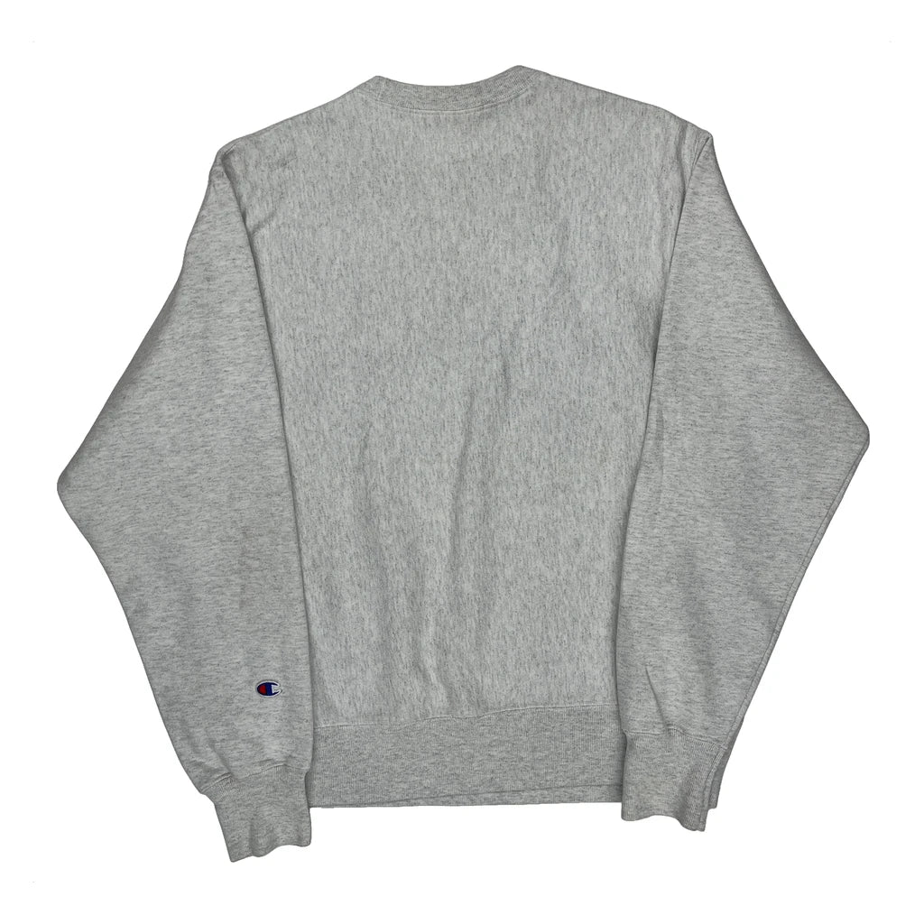 Reverse Weave Champion North Central College Sweatshirt - Medium Gray Cotton - Image 2