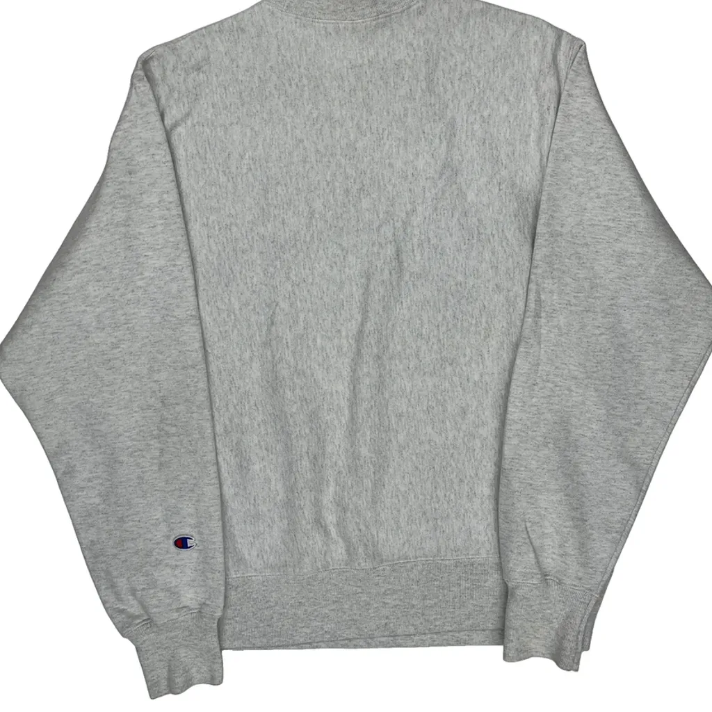 Reverse Weave Champion North Central College Sweatshirt - Medium Gray Cotton - Image 7