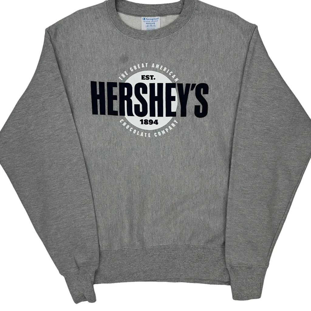 Reverse Weave Champion Hershey'S Graphic Sweatshirt - Medium Gray Cotton Blend - Image 4