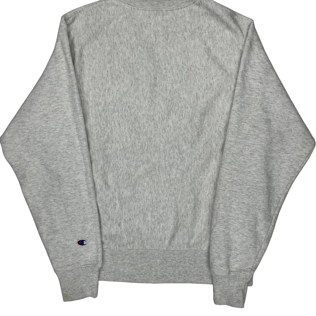 Reverse Weave Champion Ramapo College Sweatshirt - Small Gray Cotton Blend - Image 6