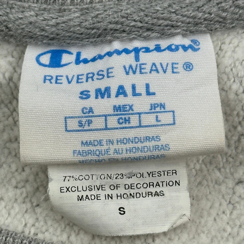 Reverse Weave Champion Sweatshirt - Small Gray Cotton Blend - Image 3