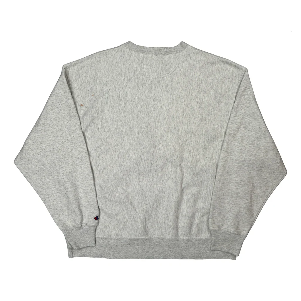 Reverse Weave Champion Dickinson Sweatshirt - XL Gray Cotton Blend - Image 2