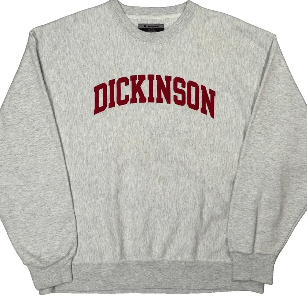 Reverse Weave Champion Dickinson Sweatshirt - XL Gray Cotton Blend - Image 4