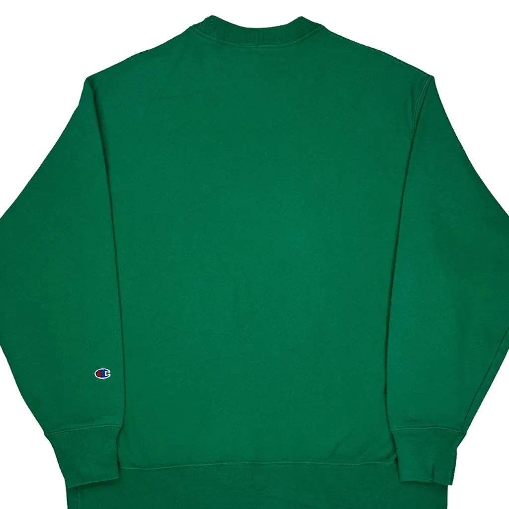 Reverse Weave Champion Sweatshirt - XL Green Cotton Blend - Image 6