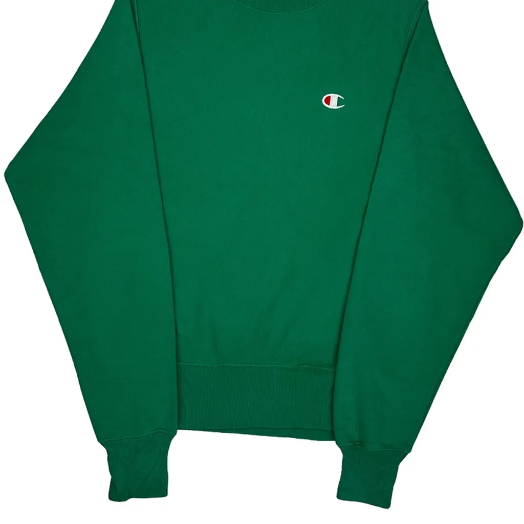 Reverse Weave Champion Sweatshirt - XS Green Cotton - Image 4