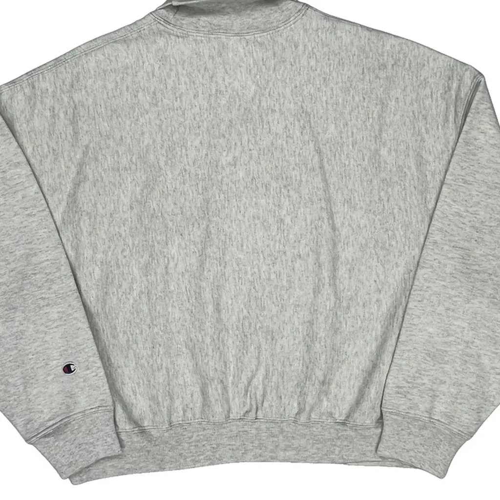 Reverse Weave Champion Sweatshirt - Large Grey Cotton Blend - Image 7