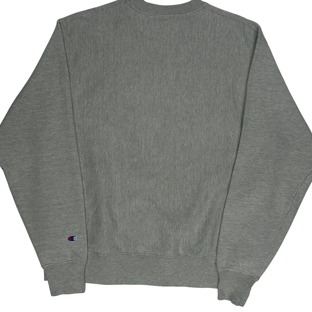 Reverse Weave Champion Sweatshirt - Large Grey Cotton Blend - Image 6