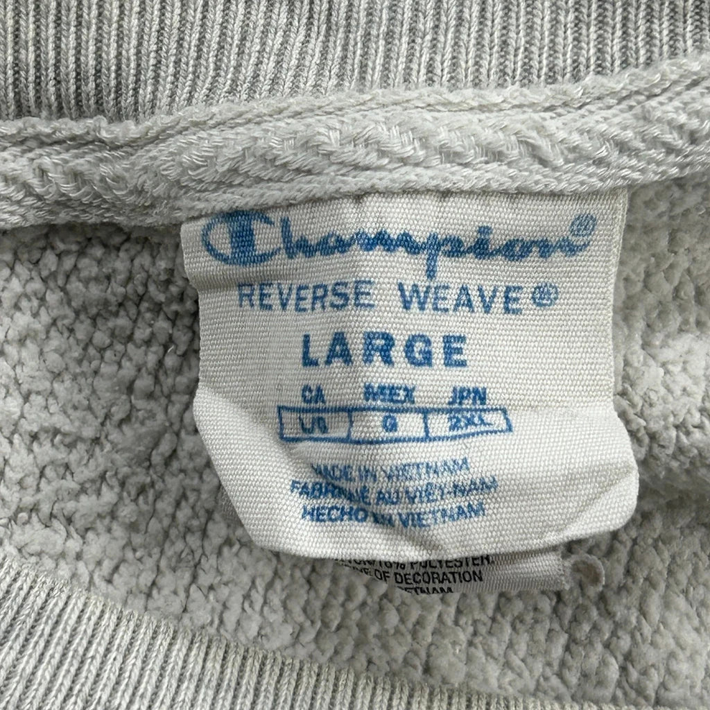 Reverse Weave Champion Sweatshirt - Large Grey Cotton - Image 3