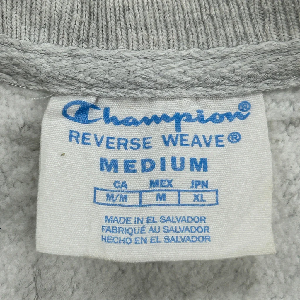 Reverse Weave Champion College Sweatshirt - Medium Grey Cotton - Image 3