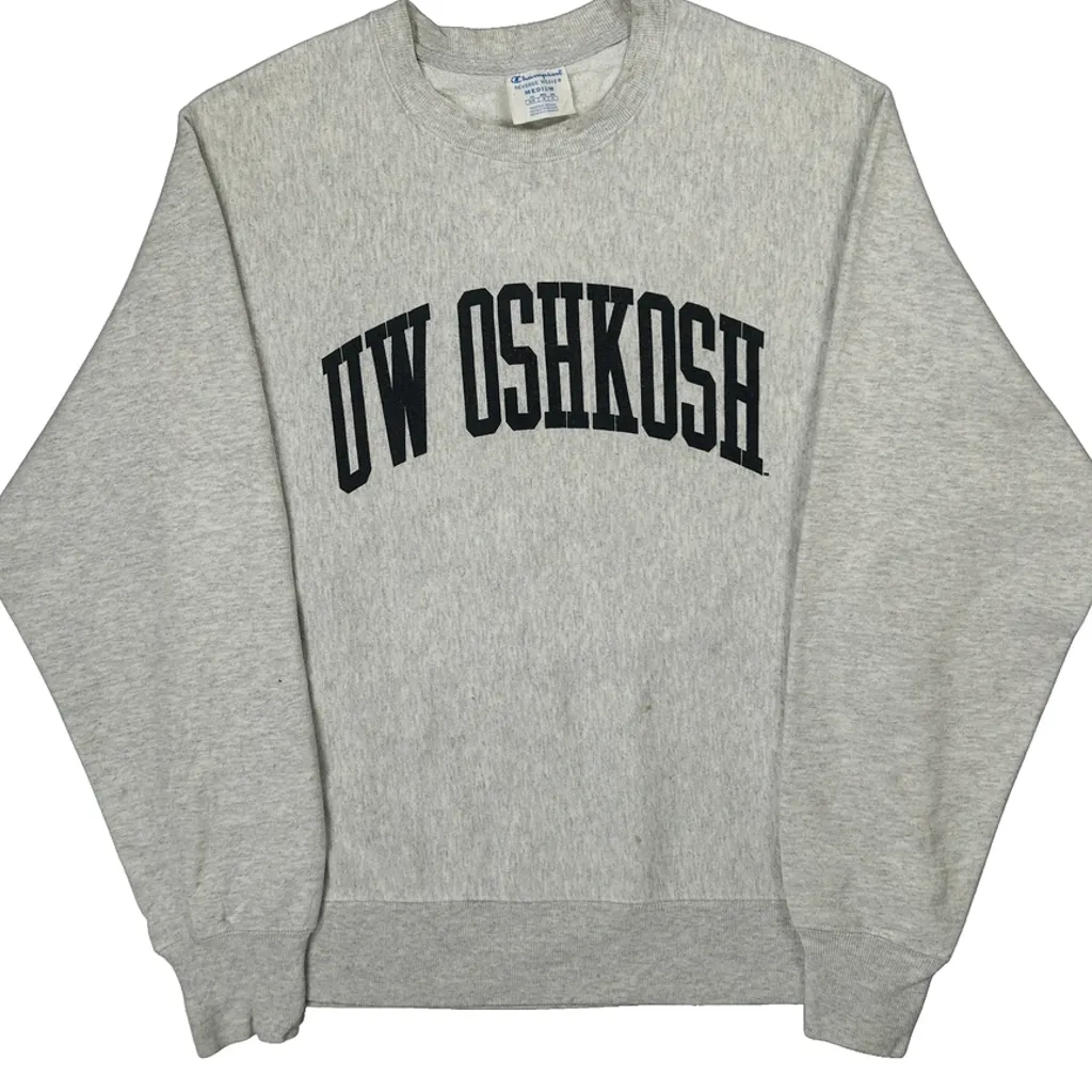 Reverse Weave Champion College Sweatshirt - Medium Grey Cotton - Image 4