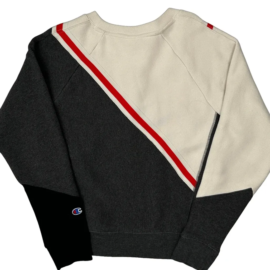 Reverse Weave Champion Contrast Stitch Sweatshirt - Small Grey Cotton - Image 6