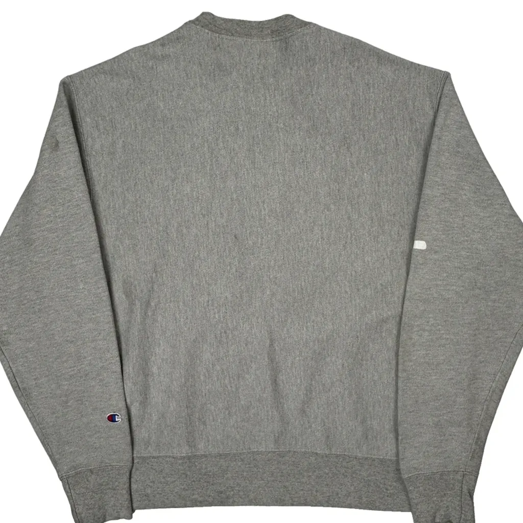 Reverse Weave Champion USA Sweatshirt - XL Grey Cotton Blend - Image 7