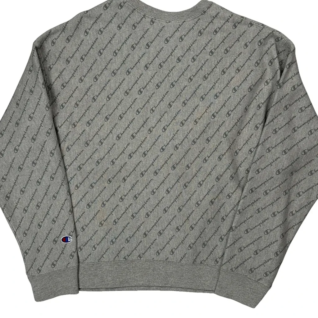 Reverse Weave Champion Sweatshirt - XL Grey Cotton Blend - Image 6
