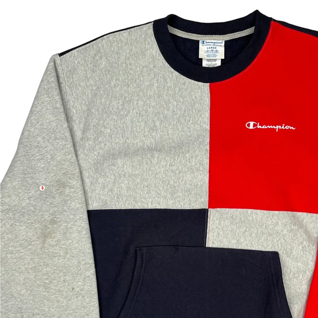 Reverse Weave Champion Sweatshirt - Large Multicoloured Cotton Blend - Image 8