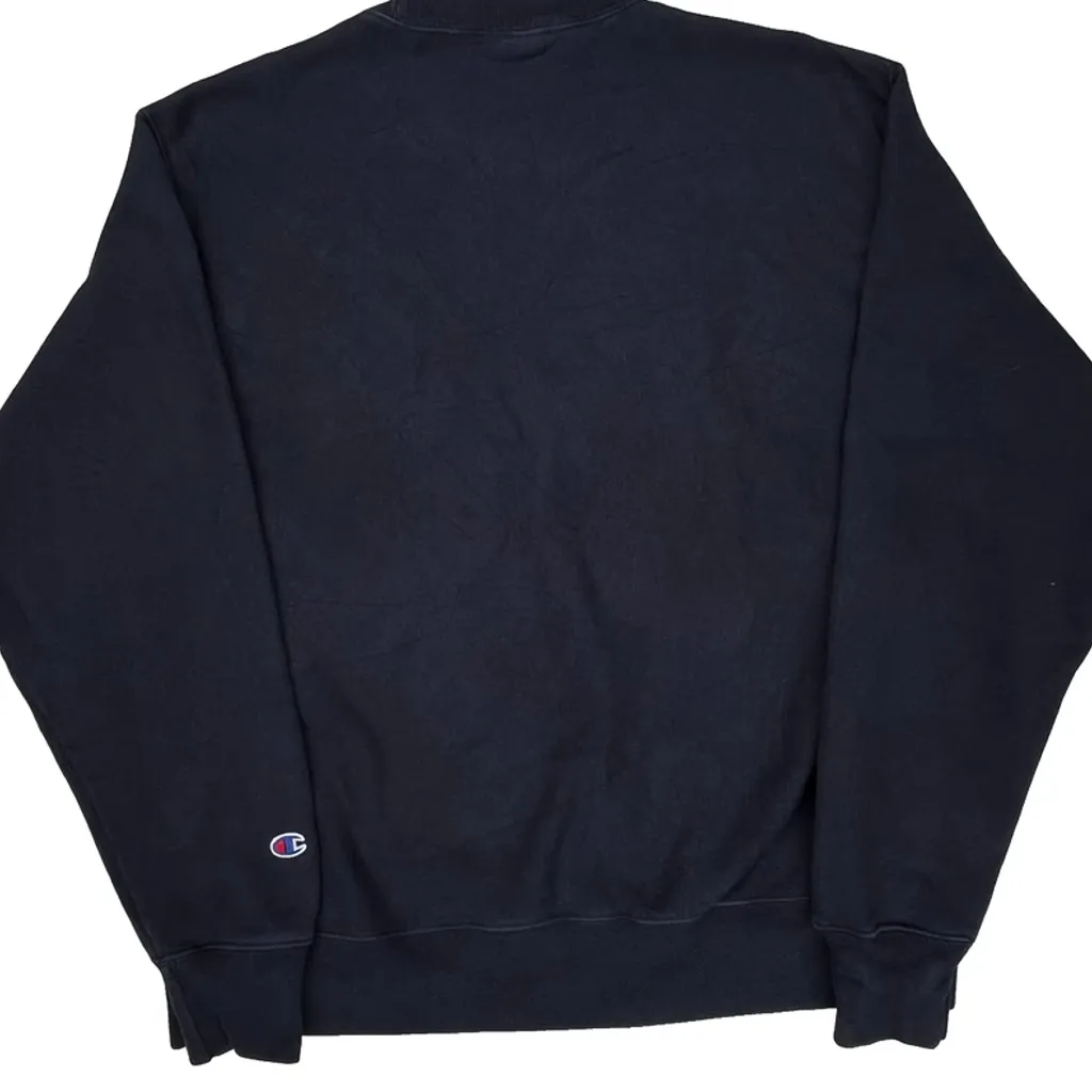 Reverse Weave Champion Sweatshirt - Large Navy Cotton - Image 7