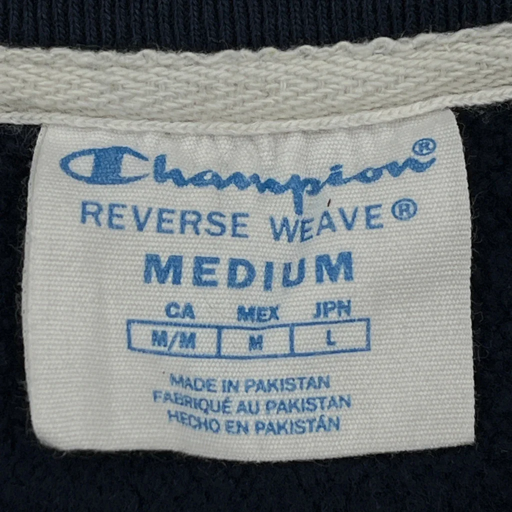 Reverse Weave Champion Sweatshirt - Medium Navy Cotton - Image 3