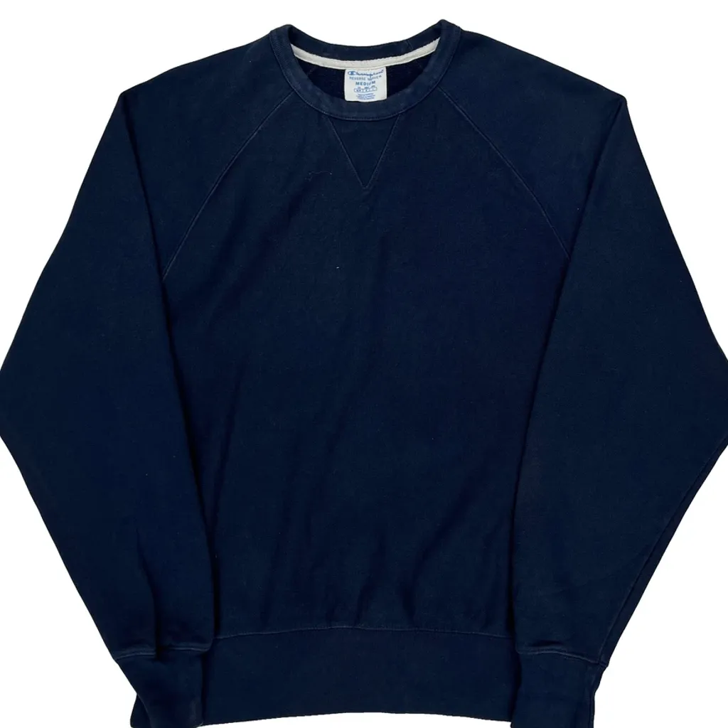Reverse Weave Champion Sweatshirt - Medium Navy Cotton - Image 5