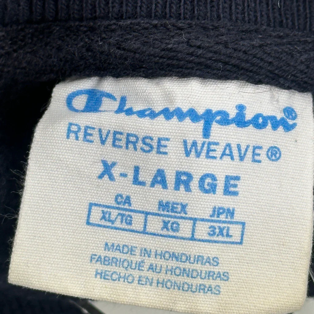 Reverse Weave Champion Sweatshirt - XL Navy Cotton - Image 3
