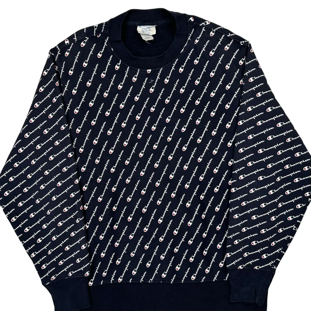 Reverse Weave Champion Sweatshirt - XL Navy Cotton - Image 4