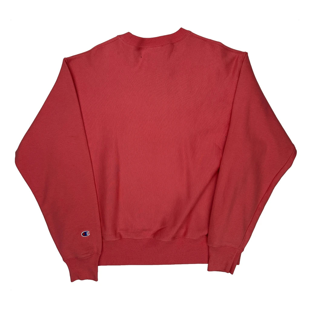 Reverse Weave Champion Sweatshirt - Large Red Cotton - Image 2