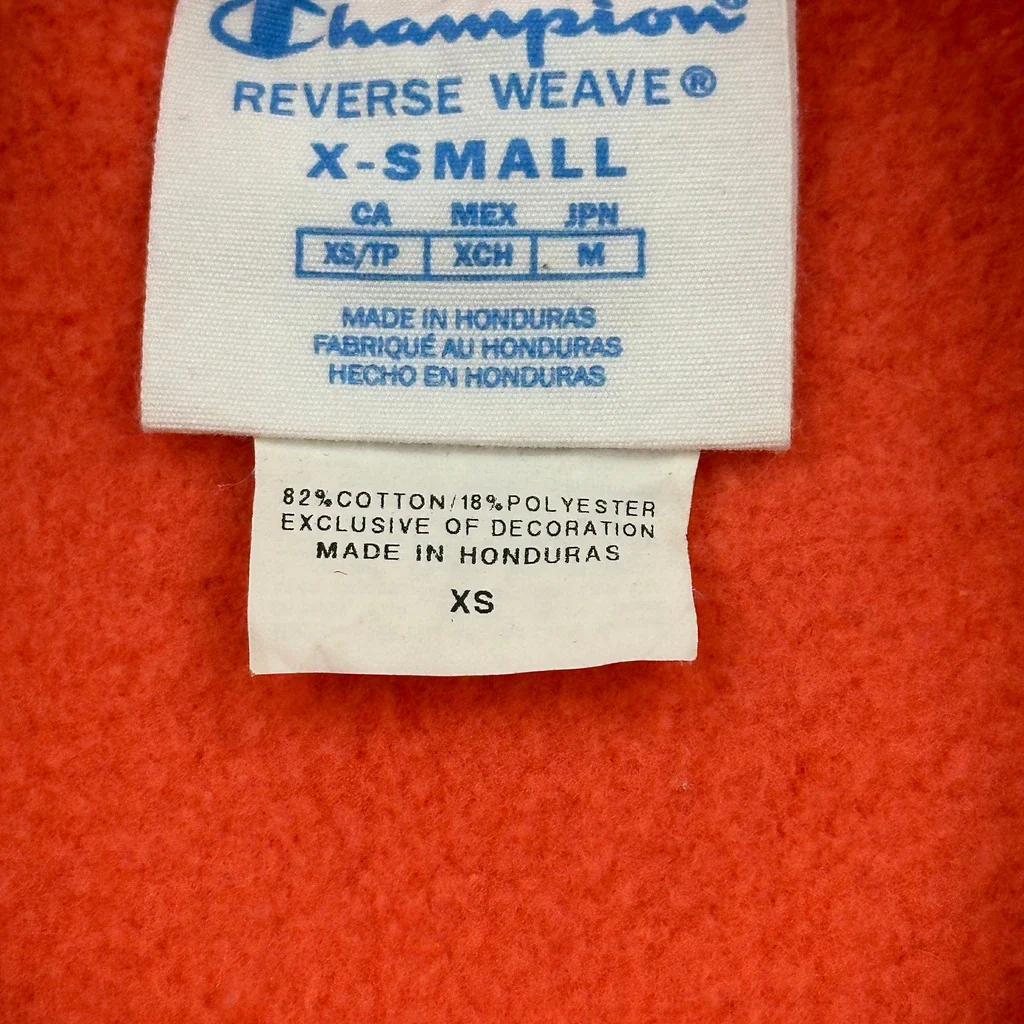 Reverse Weave Champion Sweatshirt - XS Red Cotton Blend - Image 3