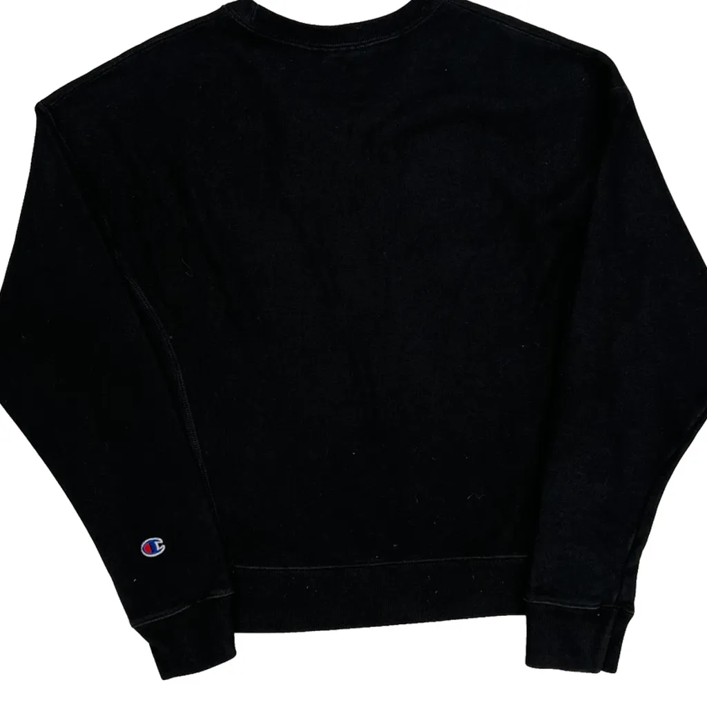Reverse Weave Champion Sweatshirt - Small Black Cotton - Image 6