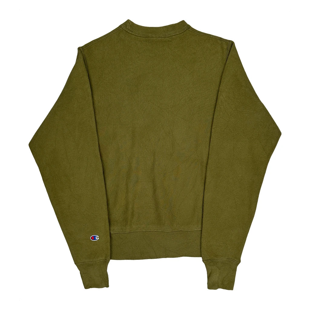 Reverse Weave Champion Sweatshirt - XS Green Cotton - Image 2