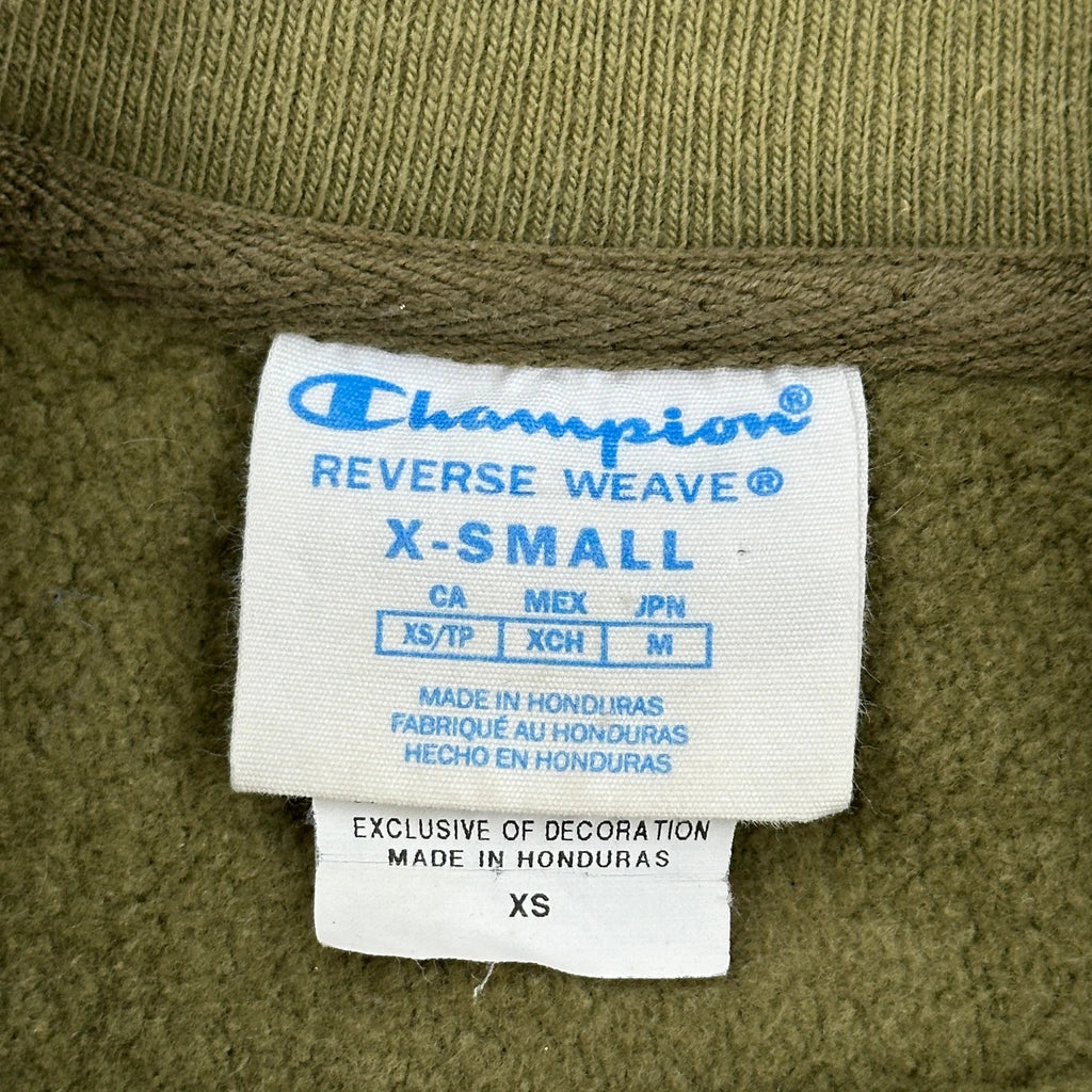 Reverse Weave Champion Sweatshirt - XS Green Cotton - Image 3