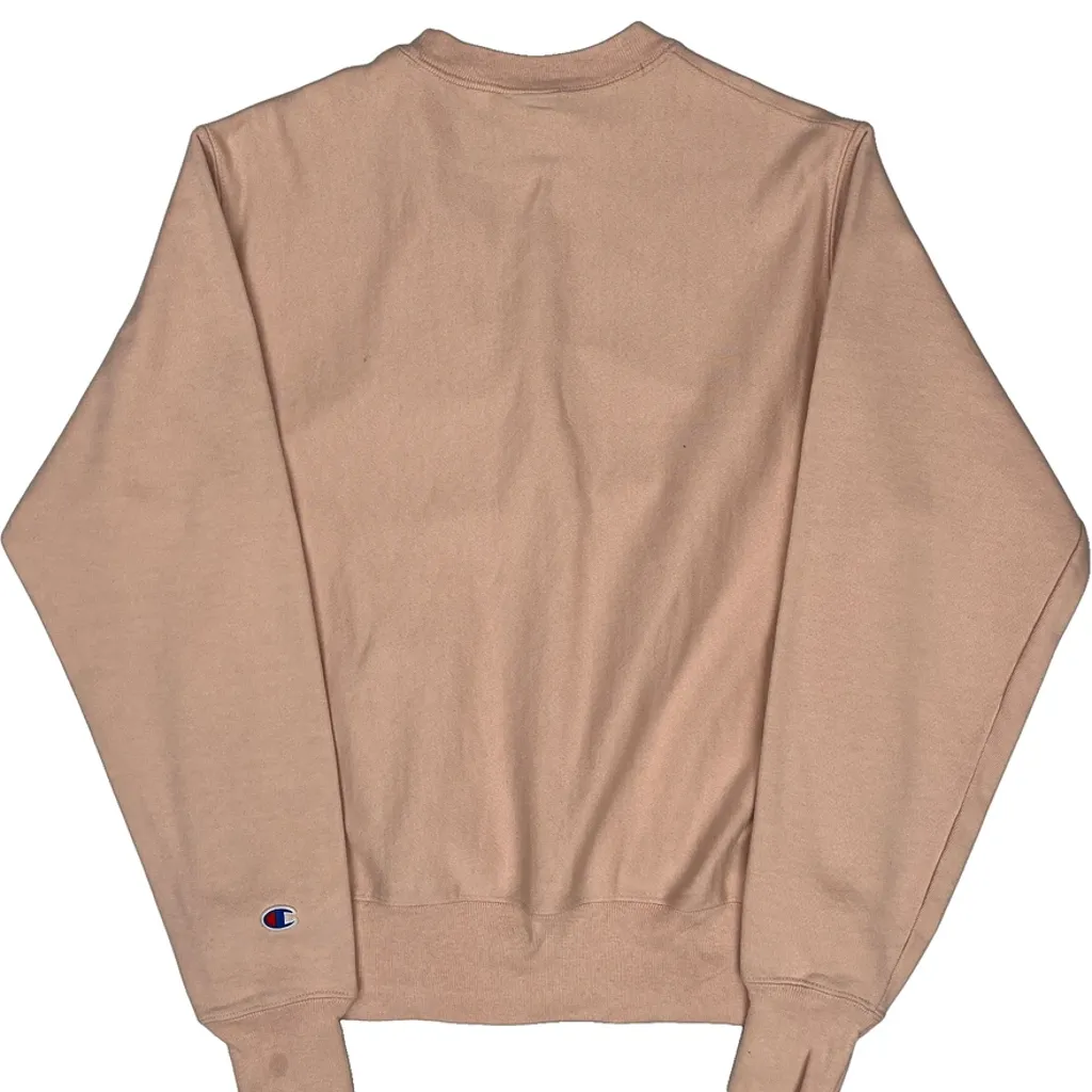 Reverse Weave Champion Sweatshirt - Small Pink Cotton Blend - Image 6